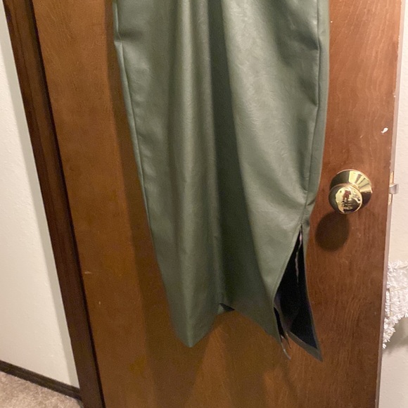 NWT Vegan Leather Dress with Cutouts - Picture 6 of 9